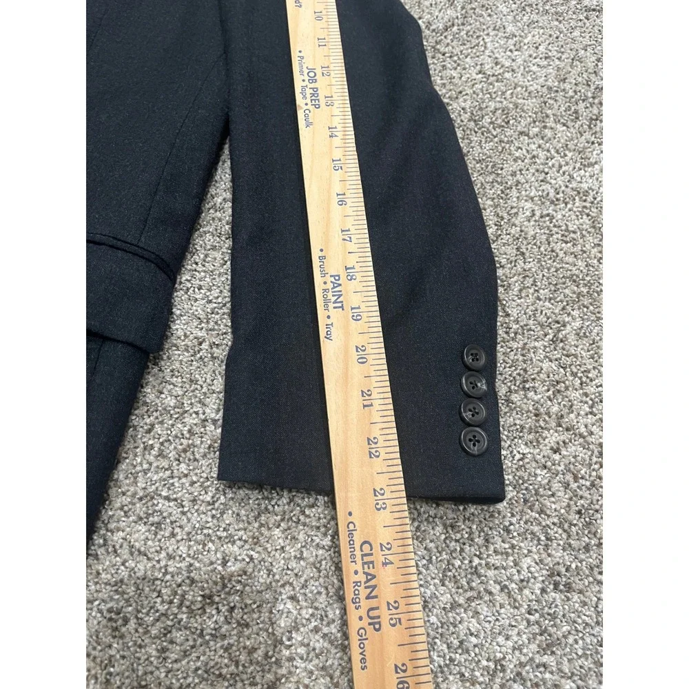 Lauren Ralph Lauren Wool Cashmere Blazer Charcoal Grey Sport Coat Made in Canada